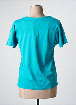 T-shirt coupe droite manches courtes bleu JULIE GUERLANDE femme