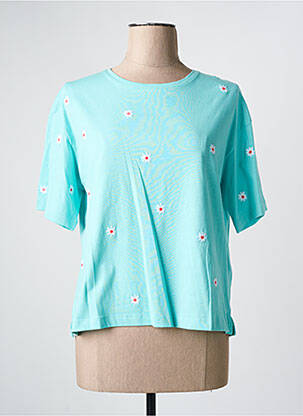 Top manches courtes manches courtes bleu JULIE GUERLANDE femme