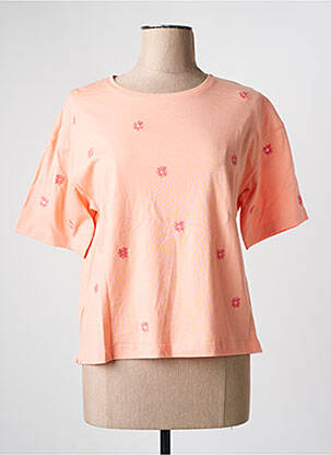 Top manches courtes manches courtes orange JULIE GUERLANDE femme