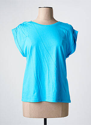 Top manches courtes manches courtes bleu JULIE GUERLANDE femme