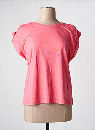 Top manches courtes manches courtes rose JULIE GUERLANDE femme
