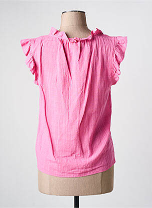 Blouse col v sans manche rose JULIE GUERLANDE femme