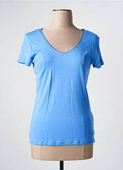 Top bleu C'EST BEAU LA VIE pour femme seconde vue