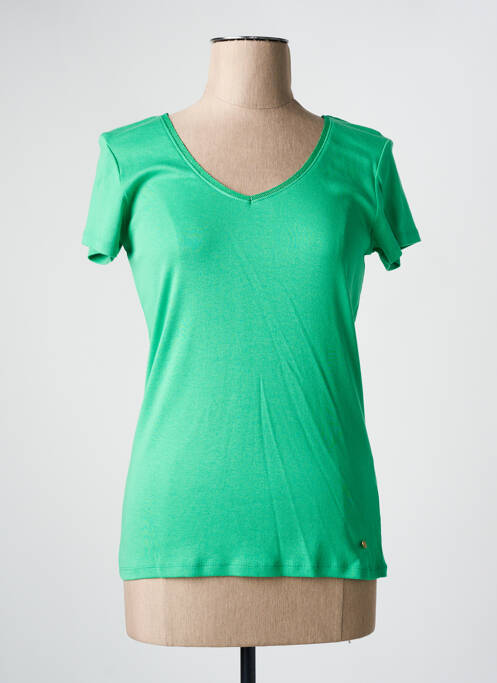 Top manches courtes manches courtes vert C'EST BEAU LA VIE femme