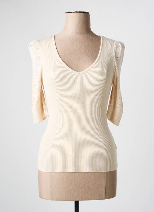 Top beige JULIE GUERLANDE pour femme