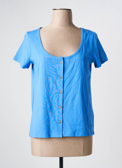 Top bleu C'EST BEAU LA VIE pour femme