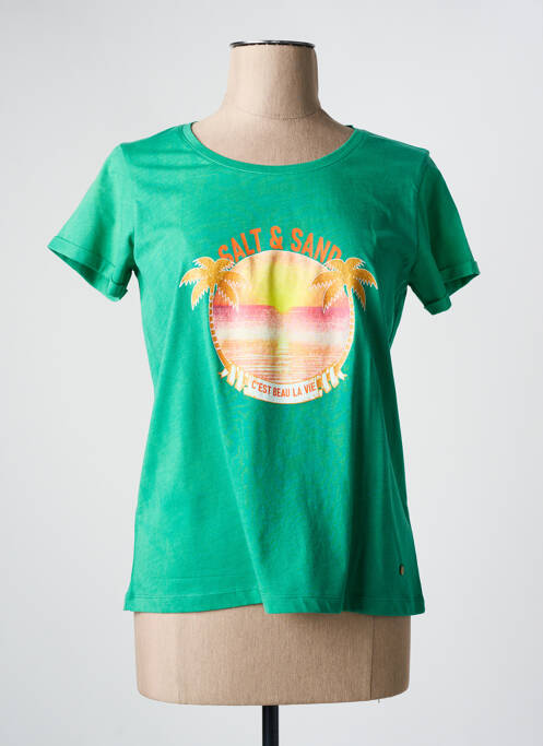 T-shirt vert C'EST BEAU LA VIE pour femme