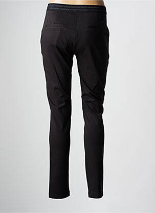 Pantalon slim taille élastique noir JULIE GUERLANDE femme