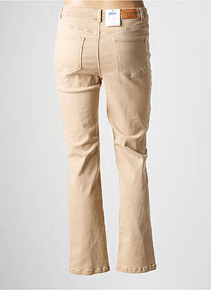 Pantalon droit taille normale taille normale beige C'EST BEAU LA VIE femme