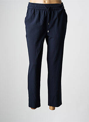 Pantalon 7/8 taille élastique bleu C'EST BEAU LA VIE femme