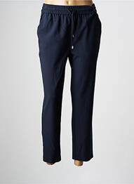 Pantalon 7/8 taille élastique bleu C'EST BEAU LA VIE femme