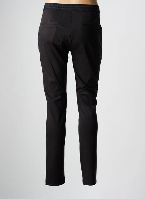 Pantalon slim taille élastique noir JULIE GUERLANDE femme