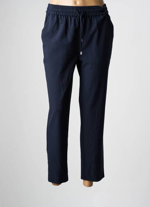 Pantalon 7/8 taille élastique bleu C'EST BEAU LA VIE femme