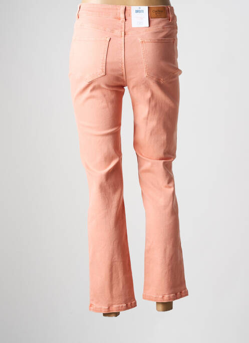 Pantalon droit orange C'EST BEAU LA VIE pour femme