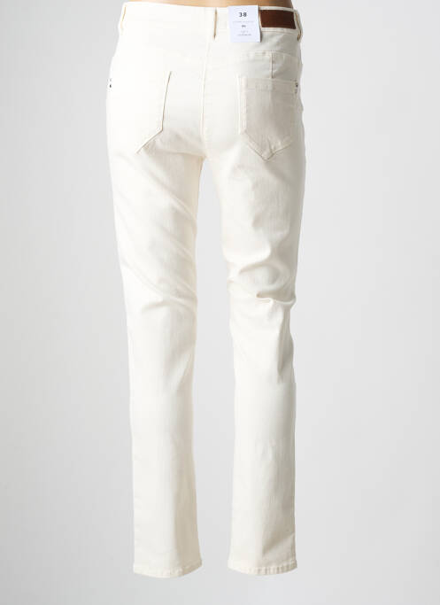 Pantalon slim blanc JULIE GUERLANDE pour femme