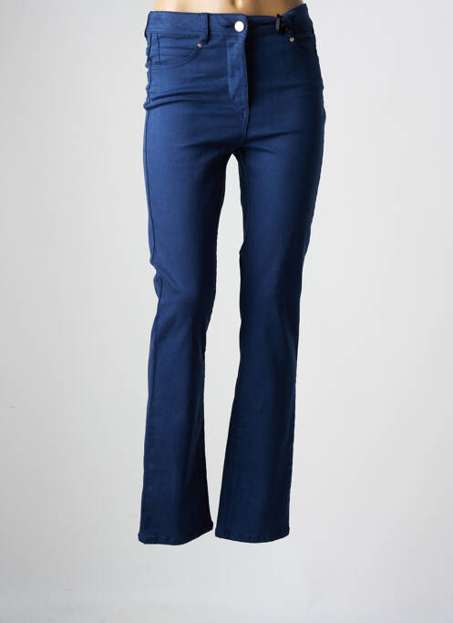 Pantalon slim bleu JULIE GUERLANDE pour femme