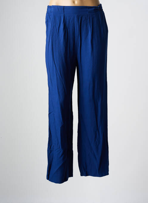 Pantalon droit bleu C'EST BEAU LA VIE pour femme