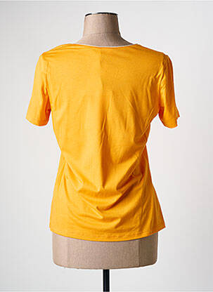 T-shirt col v manches courtes orange JULIE GUERLANDE femme