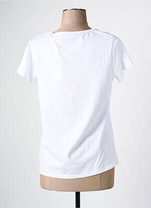 T-shirt coupe droite manches courtes blanc C'EST BEAU LA VIE femme