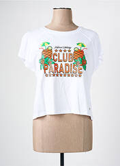 T-shirt blanc C'EST BEAU LA VIE pour femme seconde vue