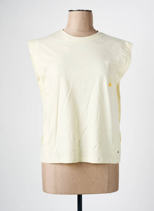 Débardeur jaune C'EST BEAU LA VIE pour femme