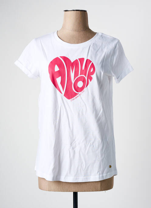 T-shirt blanc C'EST BEAU LA VIE pour femme