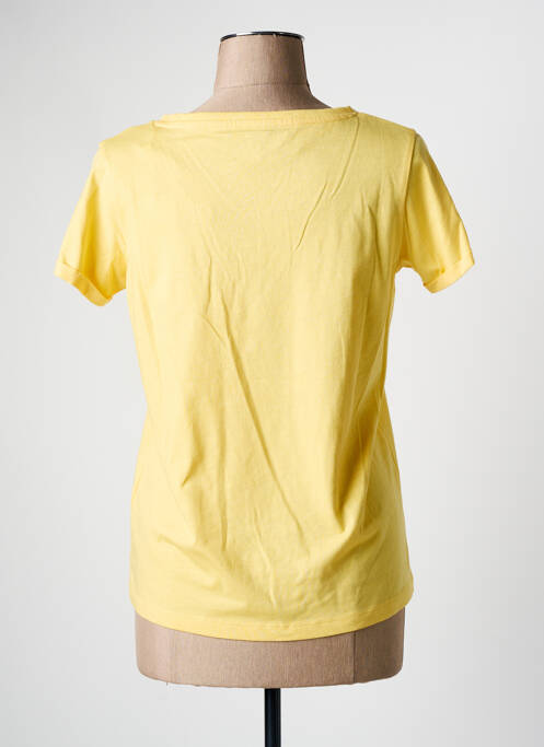 T-shirt jaune C'EST BEAU LA VIE pour femme