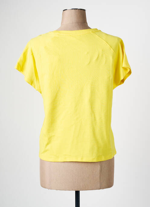T-shirt jaune C'EST BEAU LA VIE pour femme