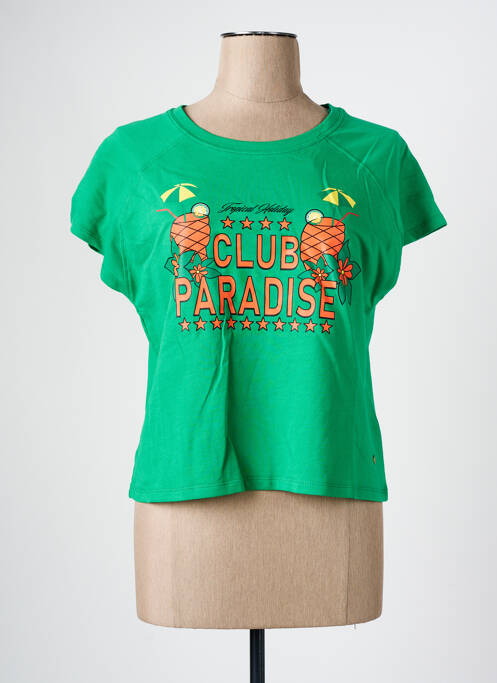 T-shirt vert C'EST BEAU LA VIE pour femme