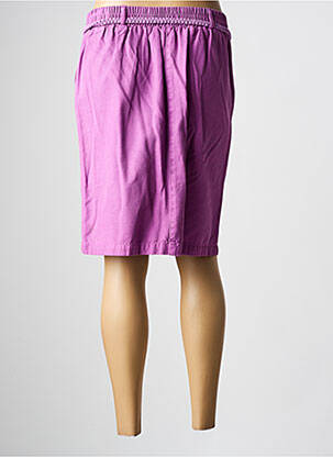 Jupe mi-longue coupe droite violet JULIE GUERLANDE femme