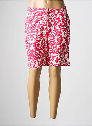 Bermuda taille élastique taille normale rose JULIE GUERLANDE femme