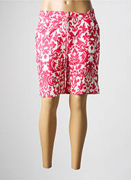 Bermuda taille élastique taille normale rose JULIE GUERLANDE femme