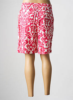 Bermuda taille élastique taille normale rose JULIE GUERLANDE femme