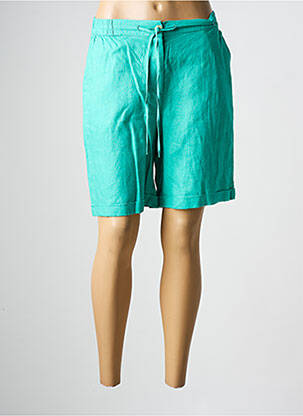 Bermuda taille élastique taille normale vert JULIE GUERLANDE homme