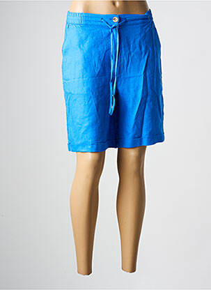 Bermuda taille élastique taille normale bleu JULIE GUERLANDE homme