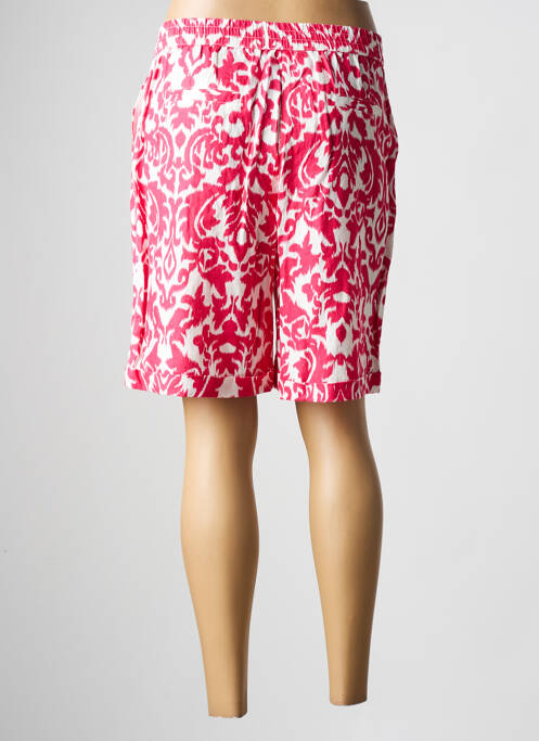Bermuda taille élastique taille normale rose JULIE GUERLANDE femme