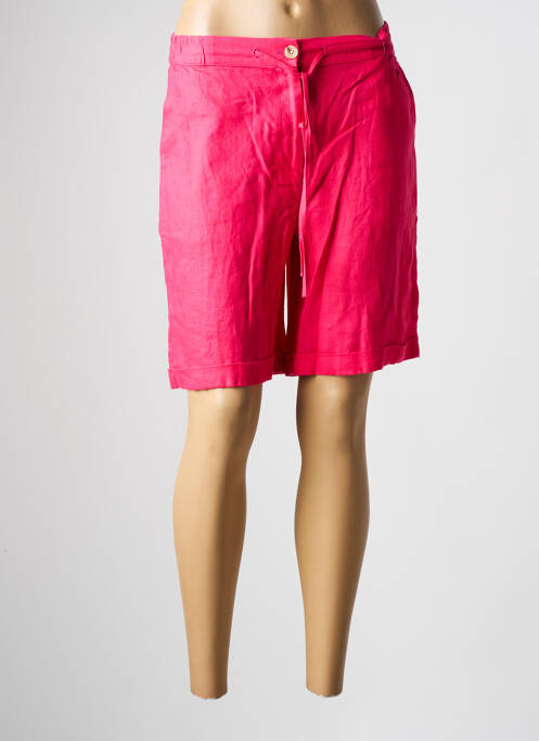 Bermuda taille élastique taille normale rose JULIE GUERLANDE homme