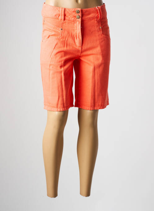 Bermuda orange C'EST BEAU LA VIE pour femme