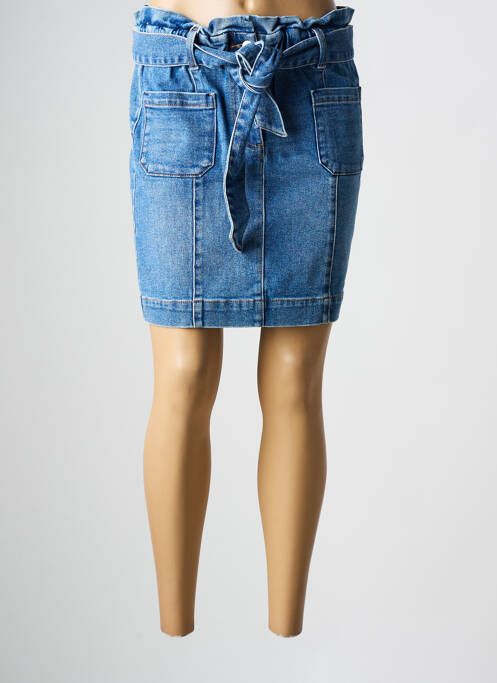 Jupe courte bleu C'EST BEAU LA VIE pour femme