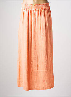 Jupe longue coupe droite orange C'EST BEAU LA VIE femme