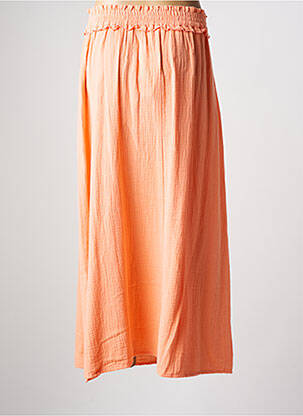 Jupe longue coupe droite orange C'EST BEAU LA VIE femme