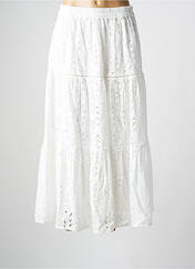 Jupe longue blanc C'EST BEAU LA VIE pour femme seconde vue