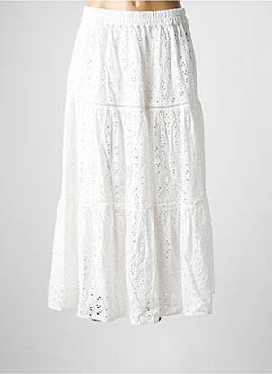 Jupe longue blanc C'EST BEAU LA VIE pour femme