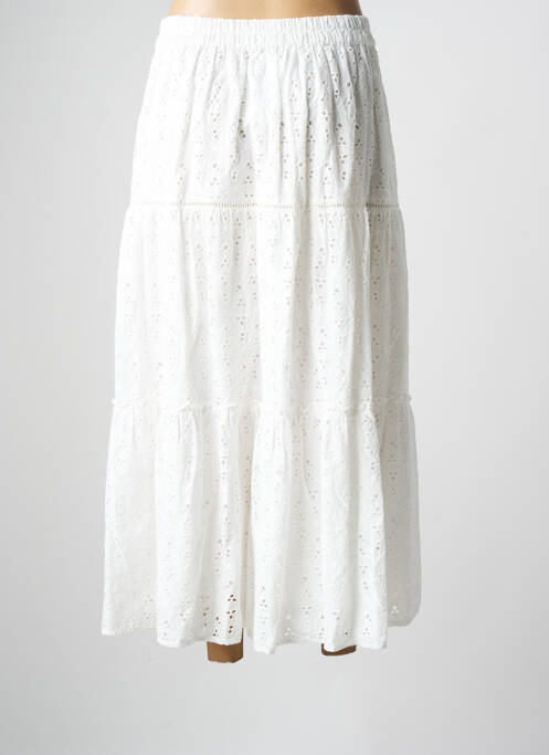 Jupe longue blanc C'EST BEAU LA VIE pour femme