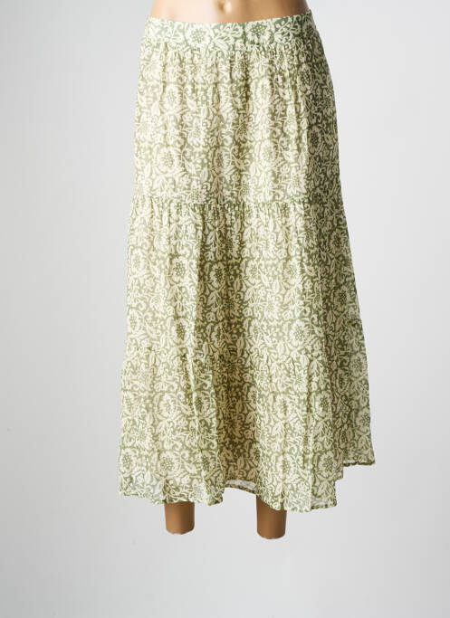 Jupe longue vert C'EST BEAU LA VIE pour femme