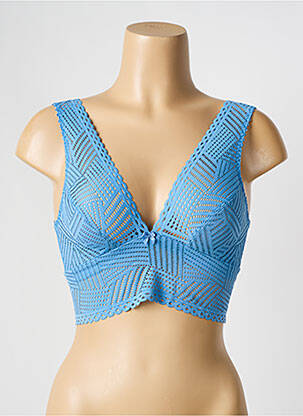 Soutien-gorge sans armature bralettes bleu ANTIGEL femme