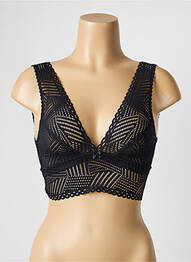 Soutien-gorge sans armature bralettes noir ANTIGEL femme