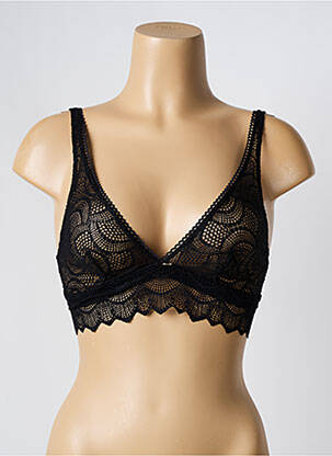 Soutien-gorge sans armature haut soutien-gorge emboitant noir ANTIGEL femme