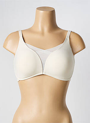 Soutien-gorge effet matière satinée haut soutien-gorge moulé beige TRIUMPH femme