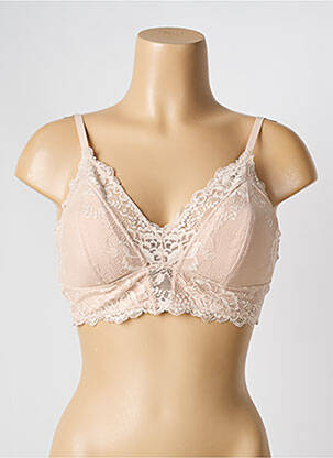 Soutien-gorge sans armature haut soutien-gorge avec mousse de rembourrage amovible chair JANIRA femme